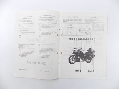 YAMAHA XVZ13TD ASSEMBLY MANUAL BOOK ENGLISH/ITALIAN 3JS-28107-70 - MotoRaider