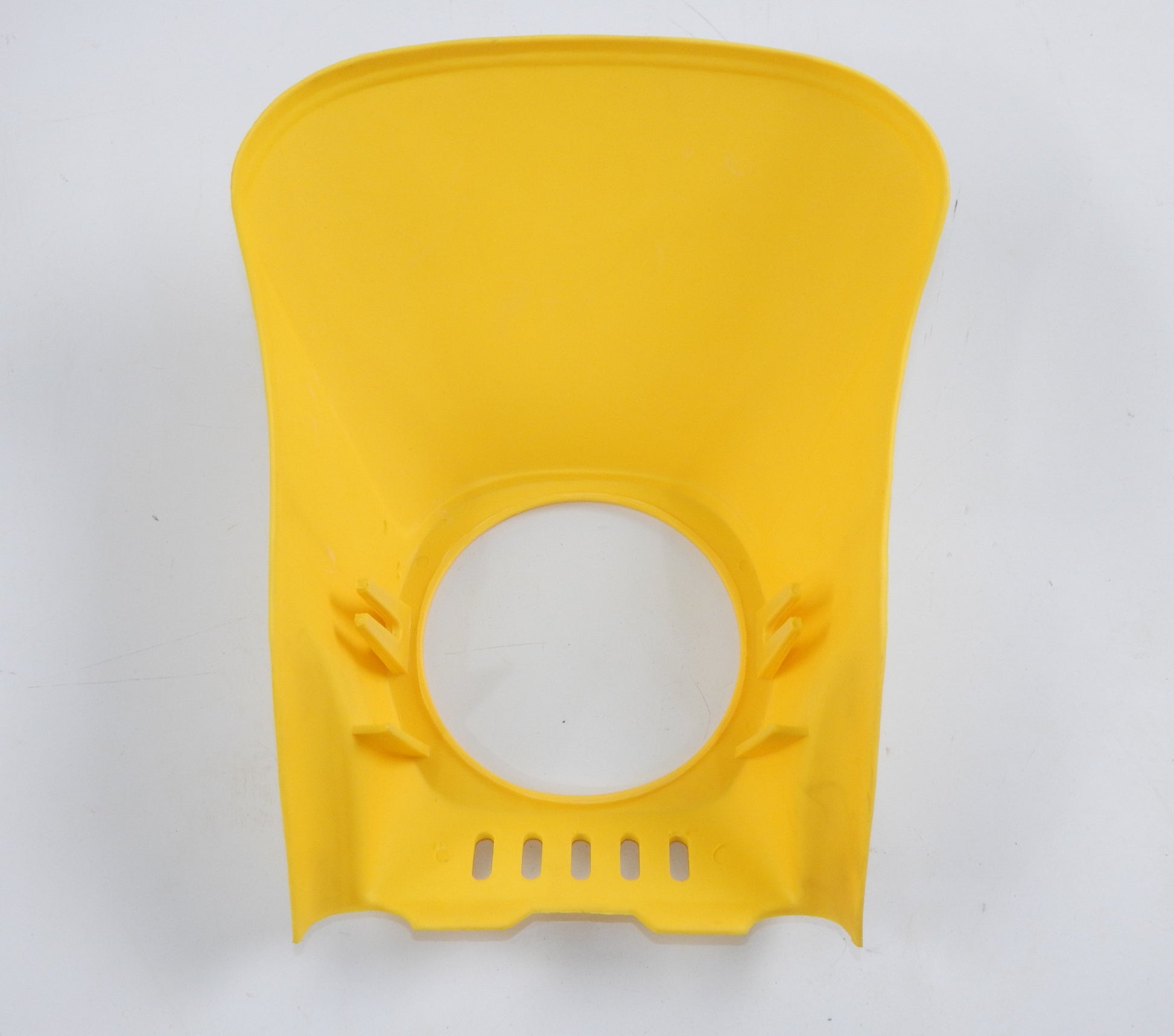 UNIVERSAL NONFANGO PK-533 HEADLIGHT COWLING NUMBER PLATE YELLOW 8"x13" VINTAGE - MotoRaider