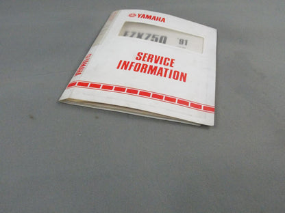 YAMAHA 1991 FZX750 SERVICE INFORMATION MANUAL ITALIAN BOOK # 2JE-SI2 - MotoRaider