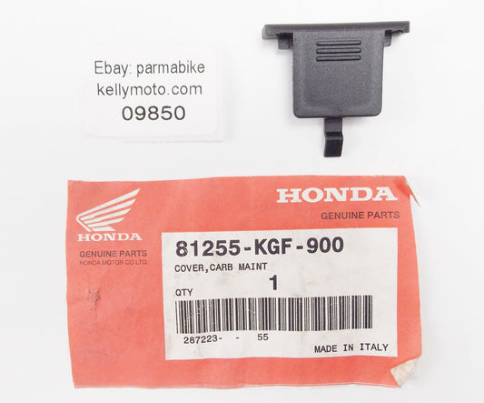 NOS OEM 2005-2006 HONDA NES150  CARBURETOR MAINTENANCE COVER   81255-KGF-900 - MotoRaider