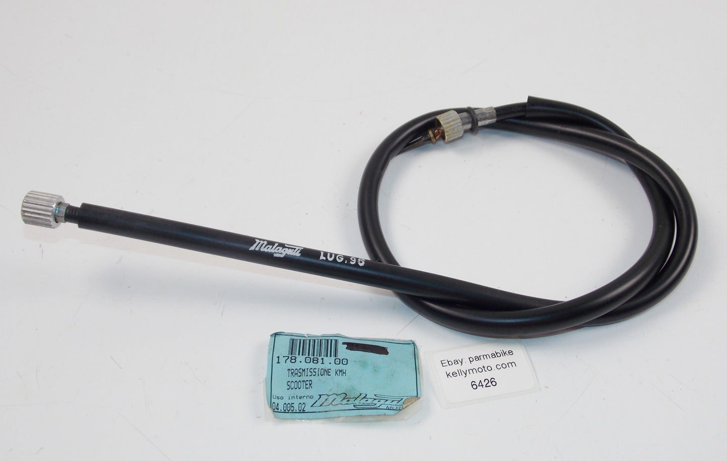 NOS OEM MALAGUTI SCOOTER F10 SPEEDOMETER CABLE KM 178.081.00 | 17808100 - MotoRaider