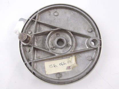 NOS HUSQVARNA 1970-71 SPORTSMAN FRONT WHEEL BRAKE PLATE 151606601 15.16.066.01 - MotoRaider