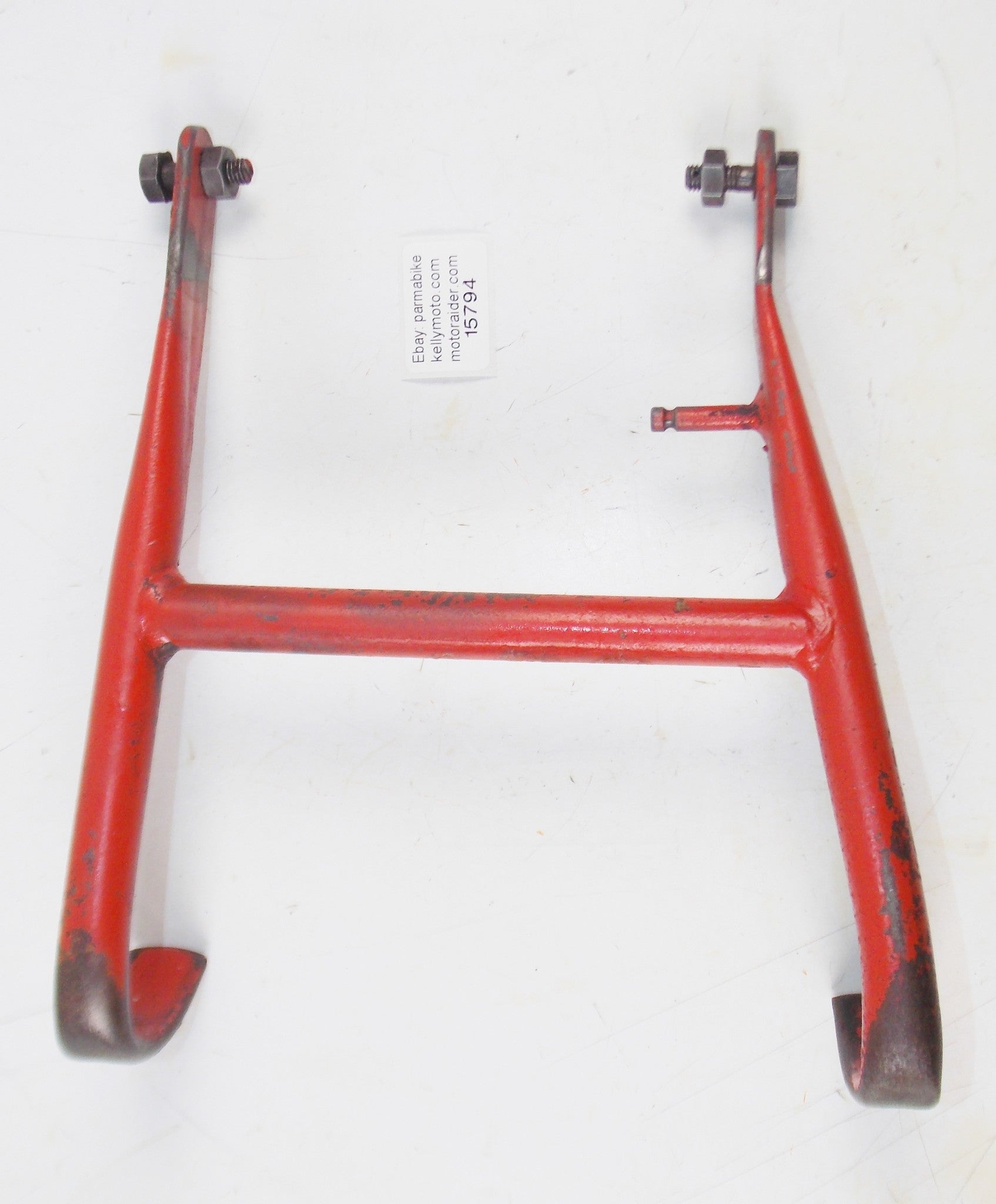 1959 GILERA GIUBILEO 98cc FRAME CHASSIS CENTER STAND KICKSTAND VINTAGE ITALY - MotoRaider