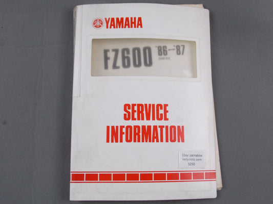 YAMAHA 1986-1987 FZ600 SERVICE INFORMATION MANUAL ITALIAN # 2HW-SI1 - MotoRaider