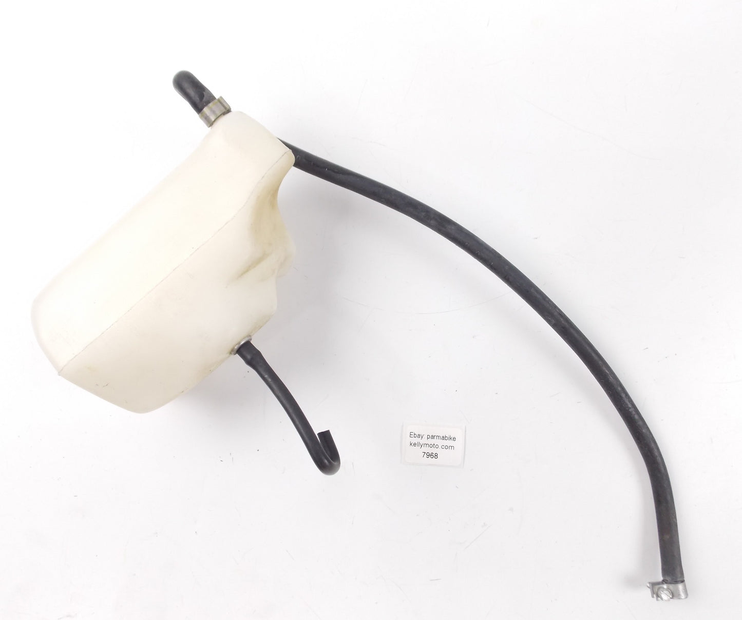 OEM 1998 DUCATI 750 COOLING SYSTEM EXPANSION OVERFLOW TANK+HOSE+MOUNTING BRACKET - MotoRaider