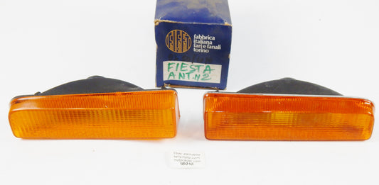 NOS 1970's FORD FIESTA FRONT TURN SIGNAL RH LH AMBER FIFFT ARIC ITALY - MotoRaider