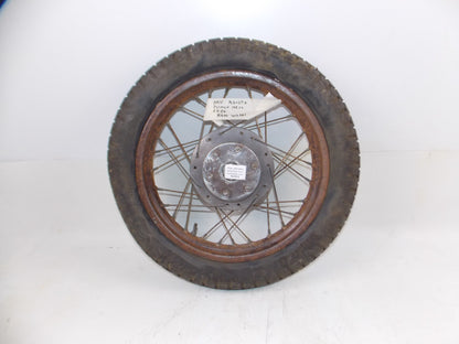 1953-1956 MV AGUSTA PULLMAN 125 15" REAR WHEEL HUB RIM SPOKE TIRE VINTAGE ITALY - MotoRaider