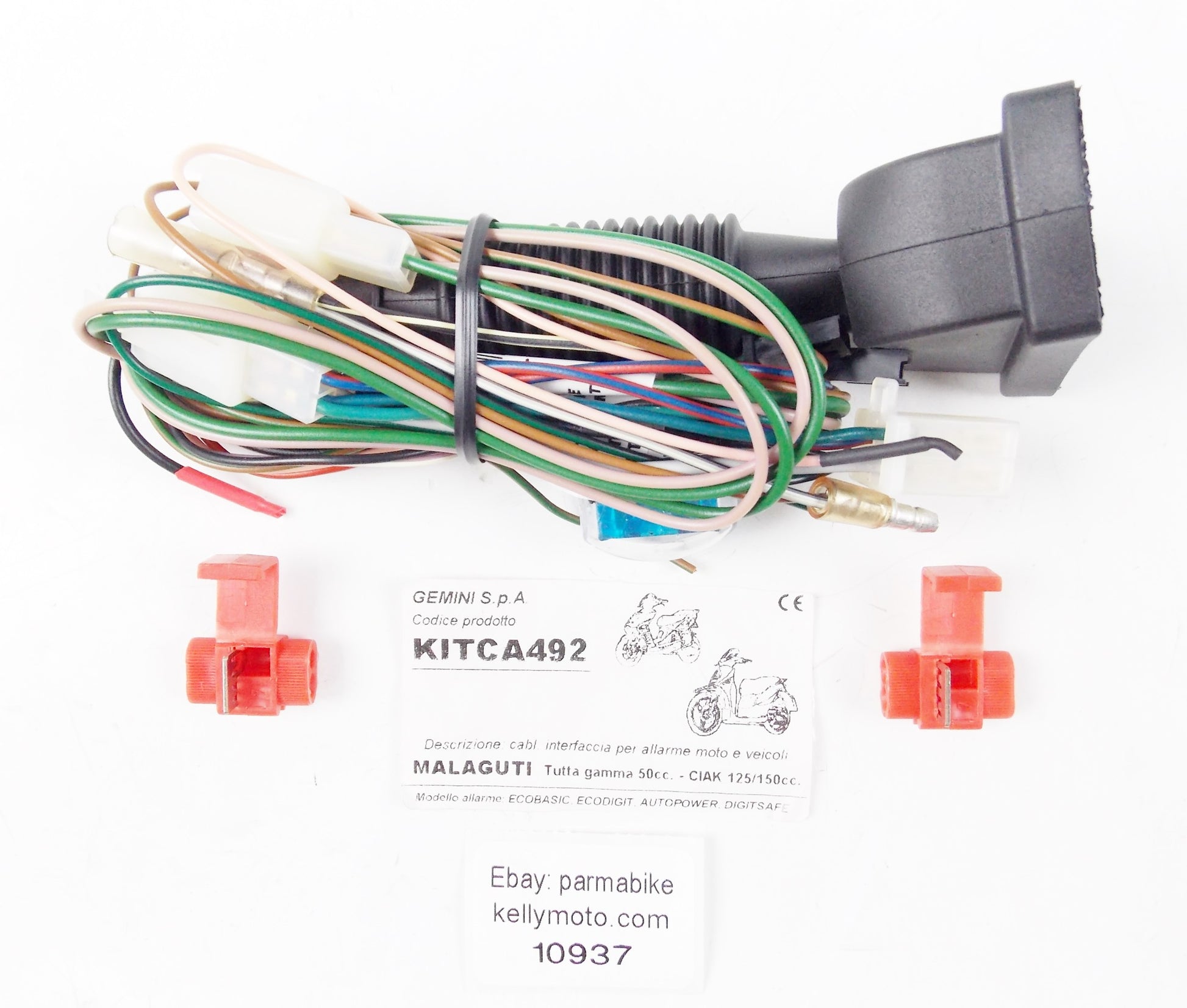 GEMINI KITCA492 SECURITY ALARM THEFT INTERFACE CABLE MALAGUTI 50 CIAK 125-150 - MotoRaider