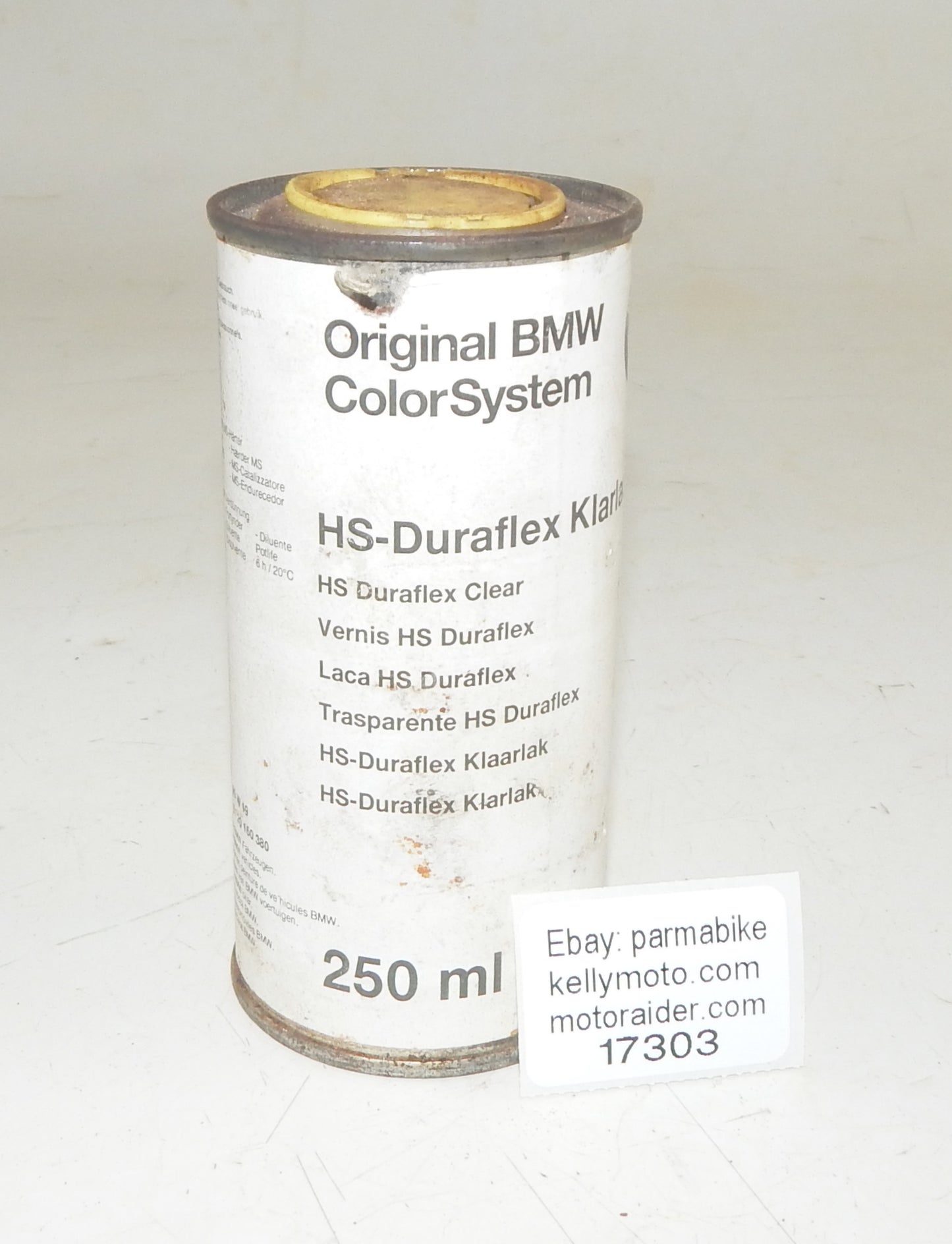 OEM BMW PAINT CAN 250ml HS-DURAFLEX CLEAR - MotoRaider