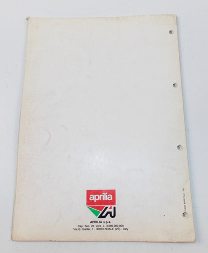 APRILIA RED ROSE 125 FRAME MOTOR CHASSIS SPARE PARTS CATALOG MANUAL BOOK 601 - MotoRaider