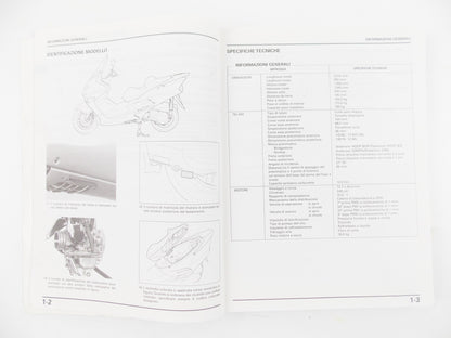 2000 HONDA NSS250-1 NSS250A-1 WORKSHOP MANUAL REPAIR BOOK ITALIAN - MotoRaider