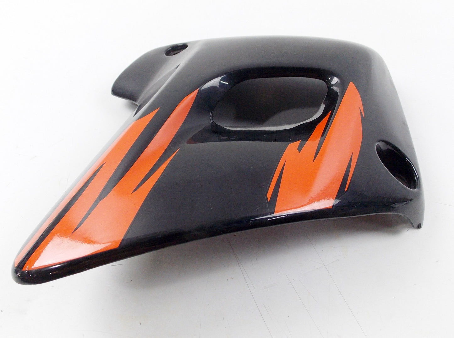 NOS OEM HONDA CB500 FRONT L PANEL FAIRING ORANGE & BLACK 2003-07 19040-MY5A-6100 - MotoRaider