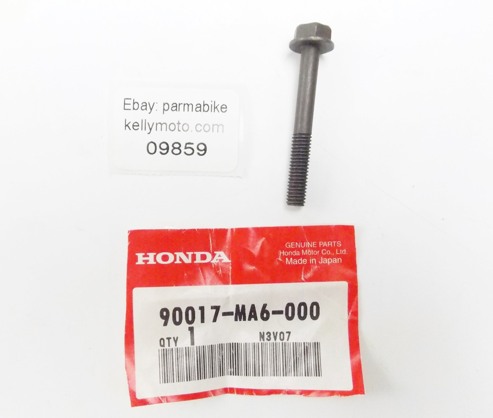 NOS OEM 1983-2019 HONDA CB650/600/900 VFR750  FLANGE BOLT (6X45.5) 90017-MA6-000 - MotoRaider