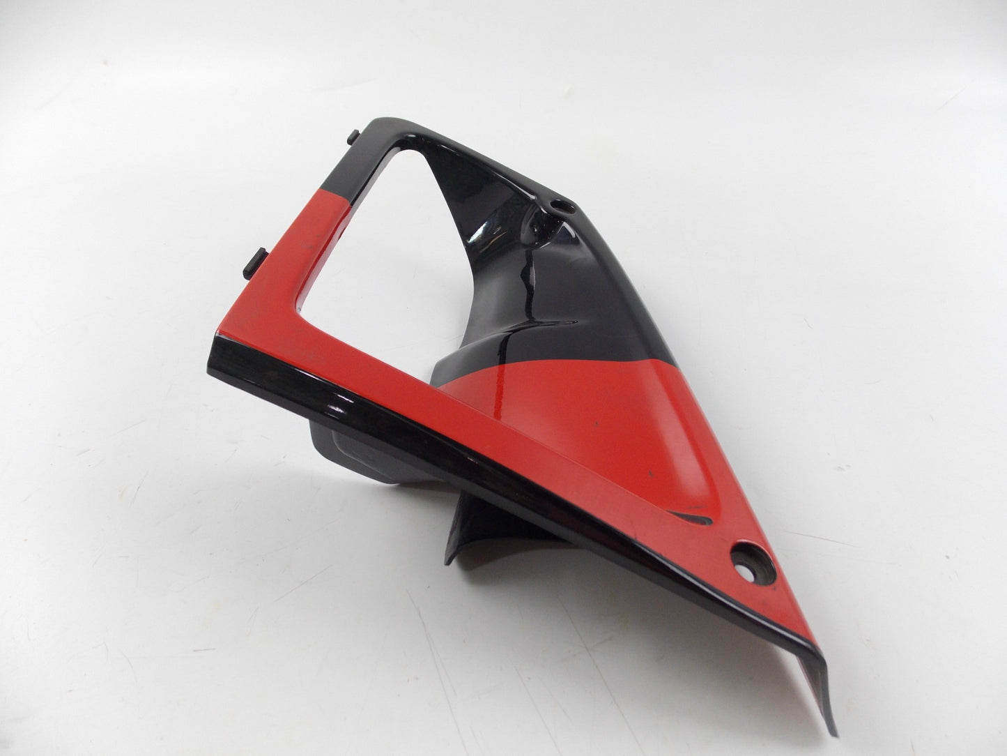 NOS HONDA 1994 CBR 600 LEFT LOWER FAIRING PANEL COVER BLACK RED 64355-MV9A-000 - MotoRaider