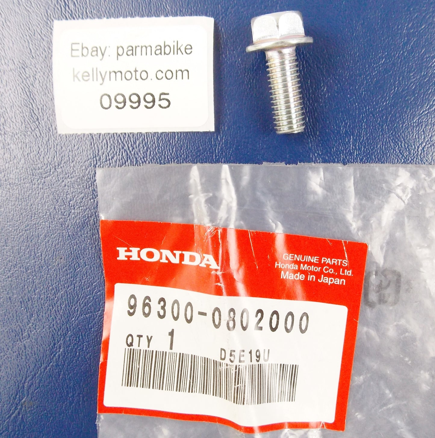 NOS OEM HONDA 1990 | 1992 | 1994 CBR250 BOLT FLANGE DR 8X 96300-0802000 - MotoRaider