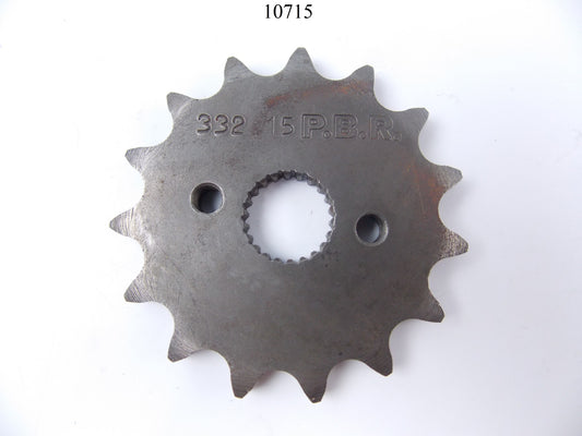 PBR FRONT SPROCKET T-15 HONDA 1987-2015 CFR50/70/XR50/CR80/85 332-15 | 10715 - MotoRaider