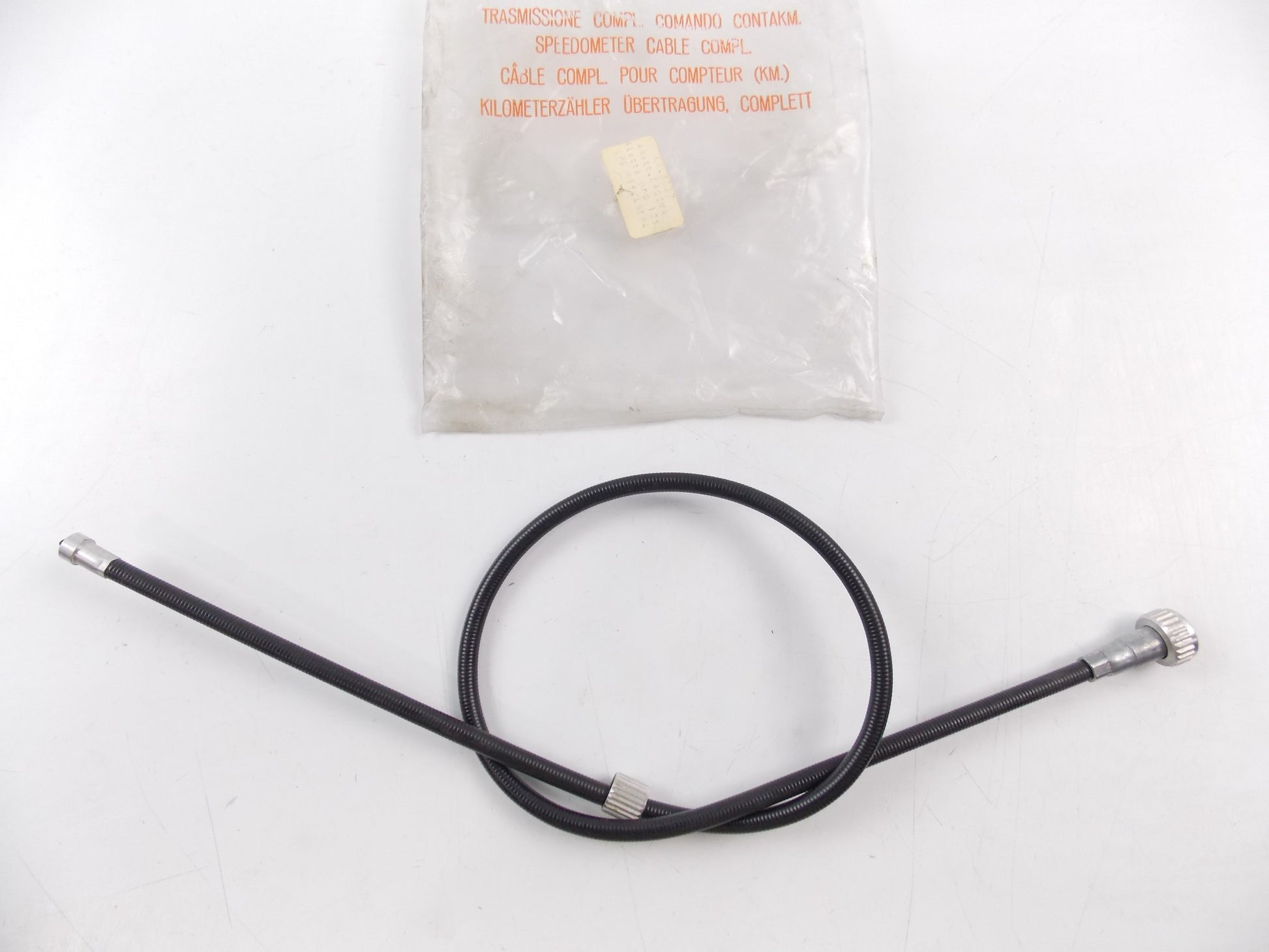 NOS CAGIVA 1985-87 ALETTA ORO 125 SPEEDOMETER CABLE ASSY 08-3037 | OE # 80004318 - MotoRaider