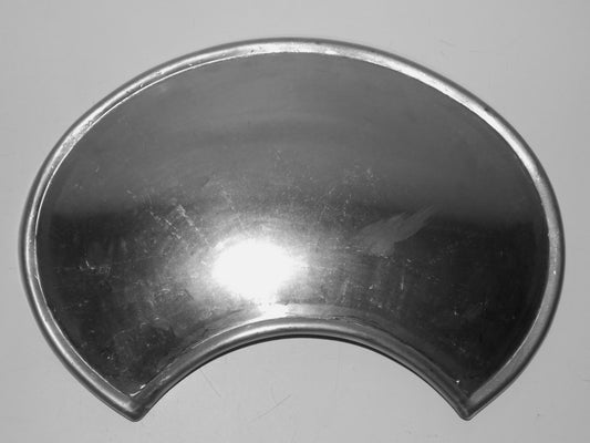 ALLOY FRONT NUMBER CONVEX PLATE HEADLIGHT VINTAGE MX ENDURO SCRAMBLER CAFE RACER - MotoRaider