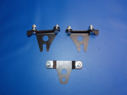 1980 KTM PENTON GS SEAT MOUNTS SADDLE BRACKETS+BOLTS KIT BLACK STAINLESS STEEL - MotoRaider