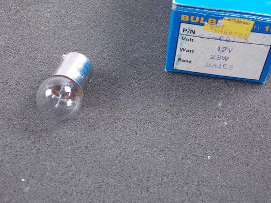 EMGO LIGHT BULB 12V - 23W BA15S BASE SINGLE CONTACT 48-66723 - MotoRaider