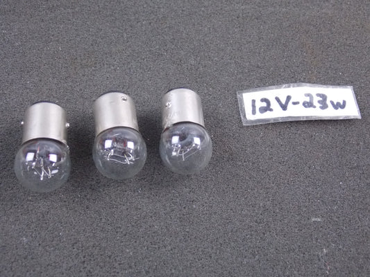 (3) LIGHT BULB 12V - 23W DOUBLE CONTACT MOTORCYCLES HONDA YAMAHA SUZUKI KAWASAKI - MotoRaider