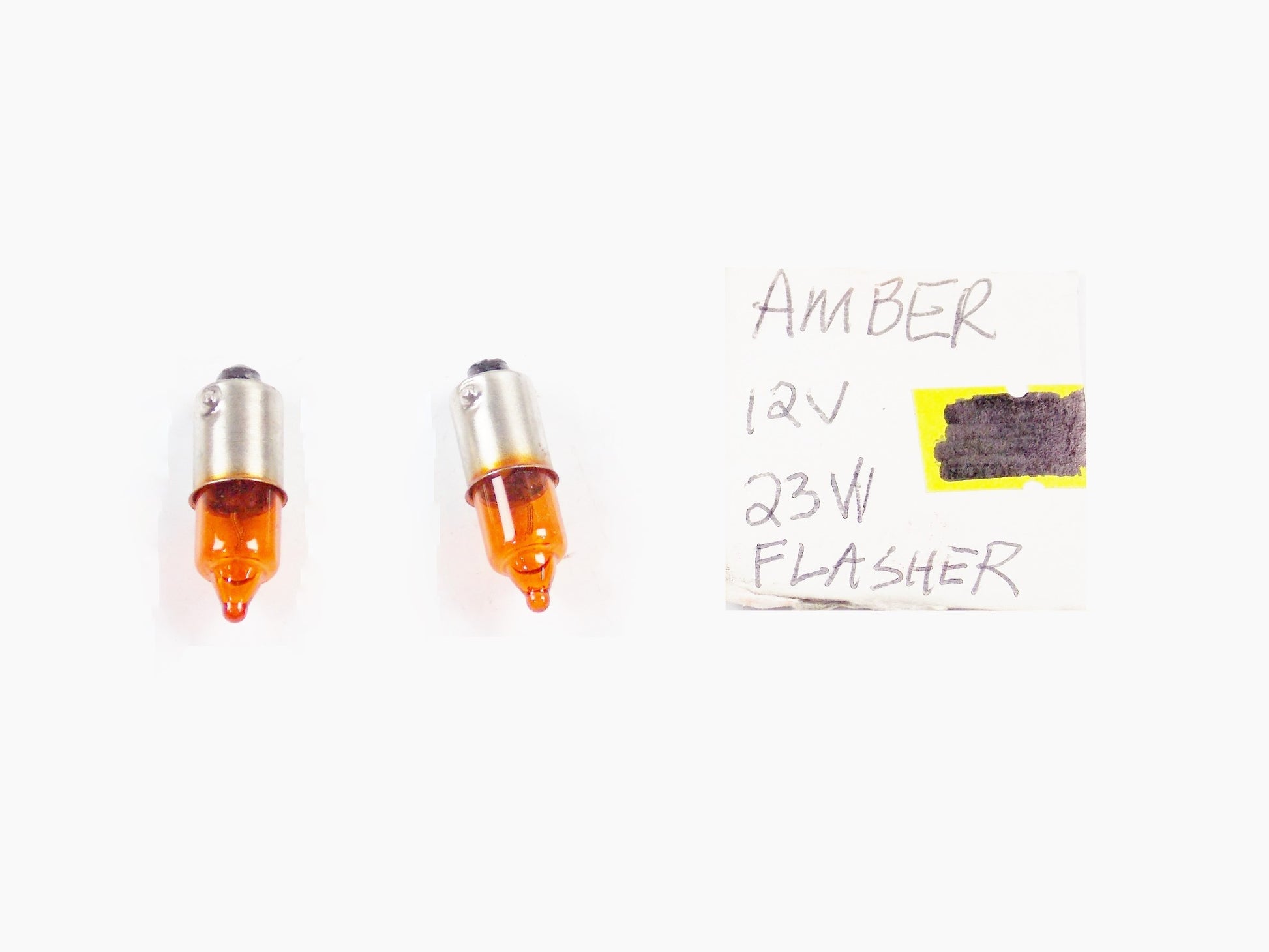 FLASHER LIGHT BULB 12V - 23W AMBER HONDA YAMAHA SUZUKI KAWASAKI - MotoRaider