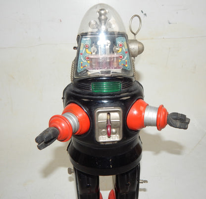 1950's ROBIE ROBOT NOMURA JAPAN FORBIDDEN PALNET VINTAGE BATTERY TIN TOY H=330mm - MotoRaider