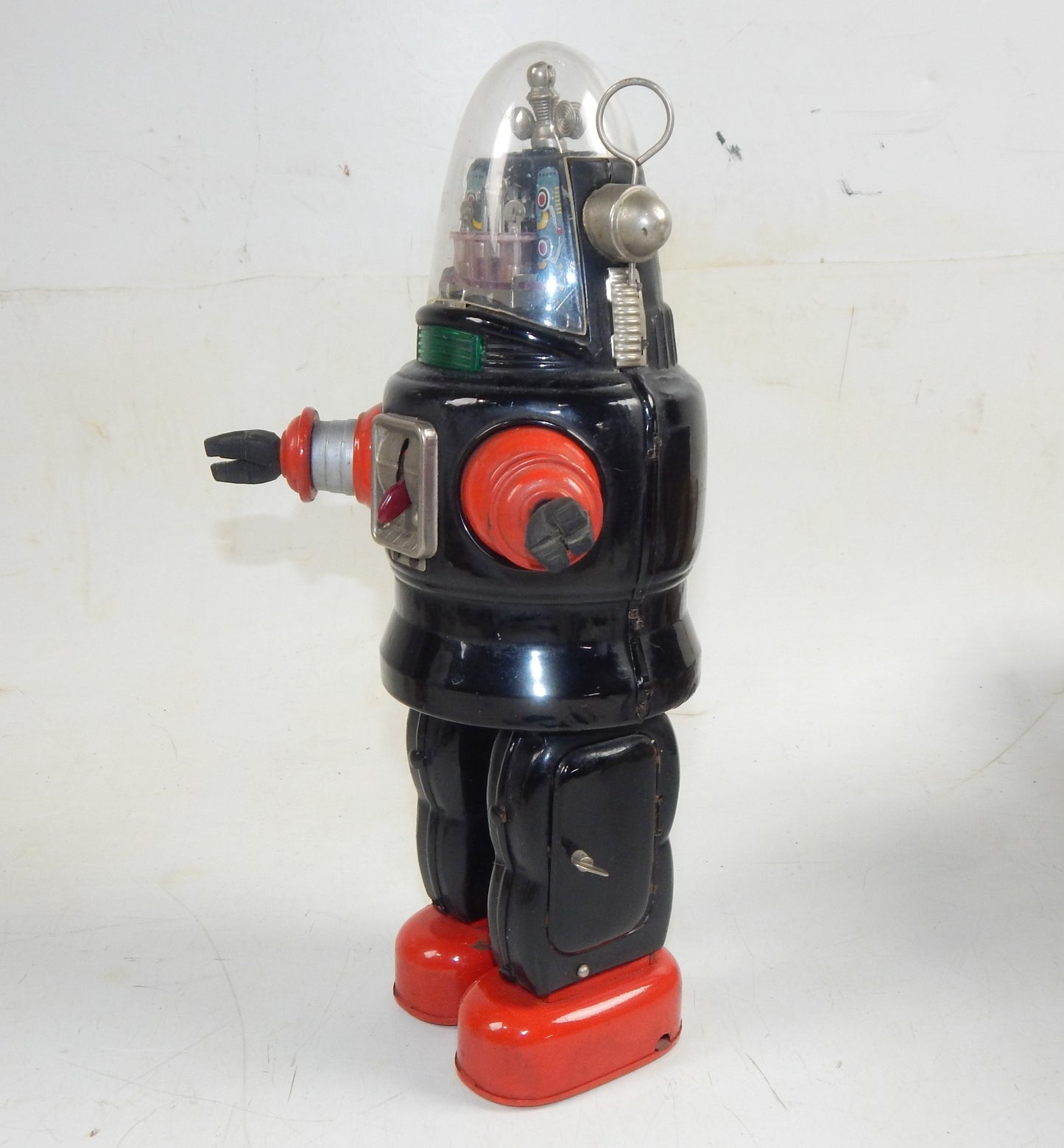 1950's ROBIE ROBOT NOMURA JAPAN FORBIDDEN PALNET VINTAGE BATTERY TIN TOY H=330mm - MotoRaider