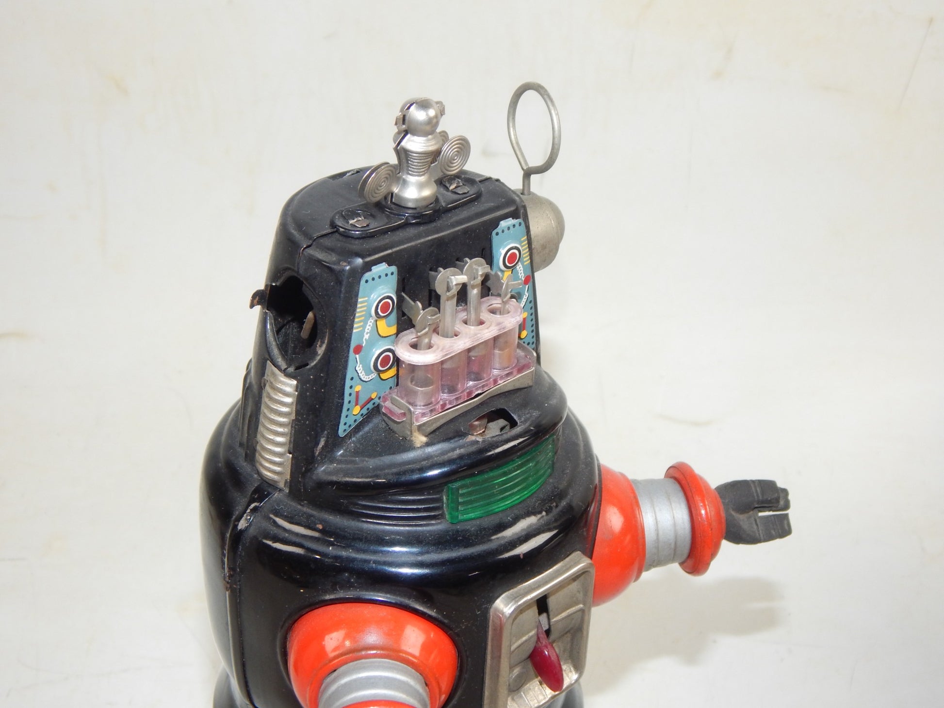 1950's ROBIE ROBOT NOMURA JAPAN FORBIDDEN PALNET VINTAGE BATTERY TIN TOY H=330mm - MotoRaider