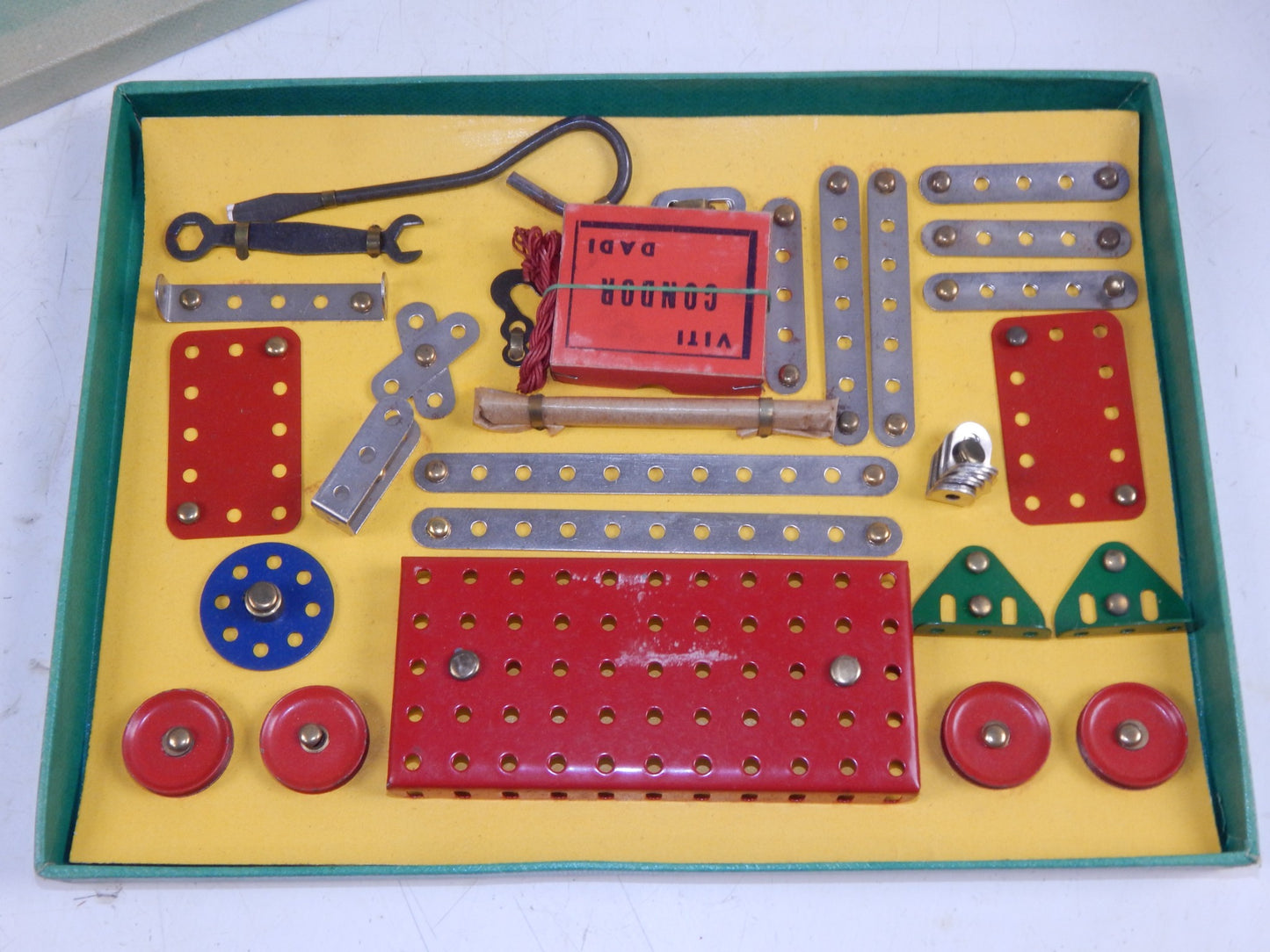 1950's CONDOR COSTRUZIONI MECCCANICHE MECCANO TOY BOX ITALY  VINTAGE SCATOLA 2 - MotoRaider