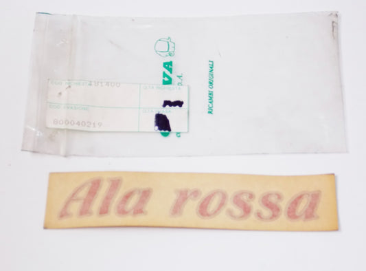 NOS OEM CAGIVA REAR FENDER STICKER "Ala Rossa" DECAL MARK EMBLEM 800040219 - MotoRaider