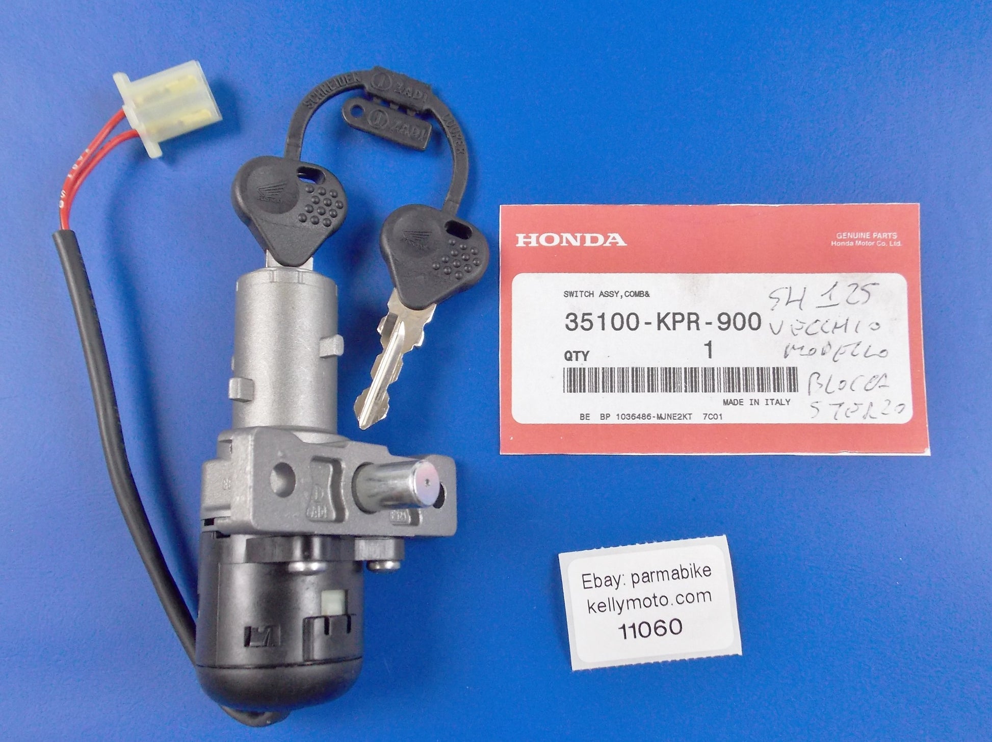 OEM HONDA 2003-2004 SH 125 150 COMBO LOCK IGNITION SWITCH + KEY 35100-KPR-900 - MotoRaider