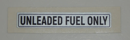 "UNLEADED FUEL ONLY" STICKER DECAL SILVER VW VANAGON GOLF MERCEDES BMW FORD AUDI - MotoRaider