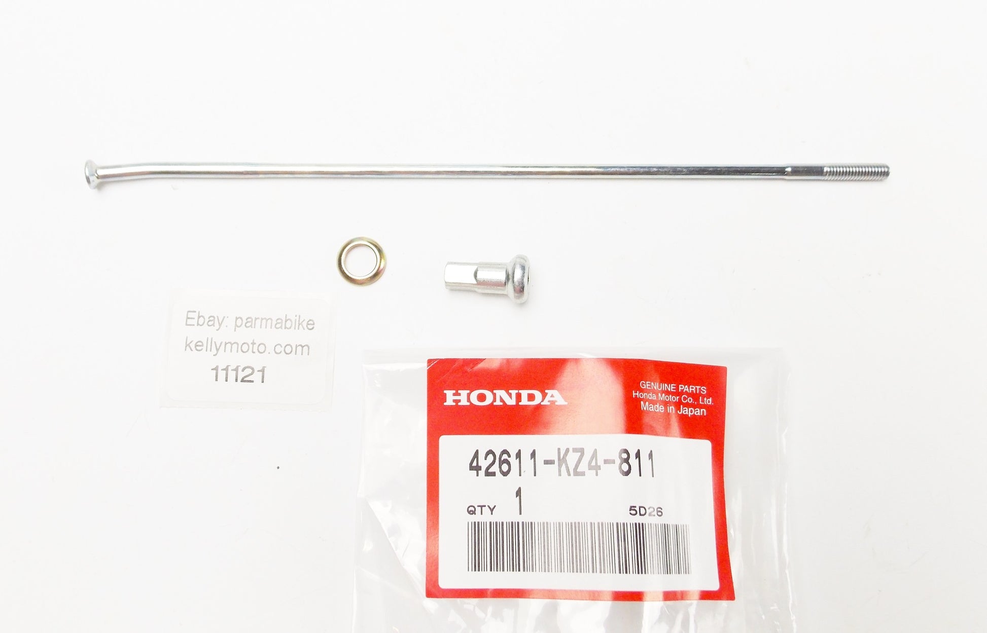 OEM HONDA CR500R A CR125R A CR250R A REAR WHEEL INSIDE SPOKE 193mm 42611-KZ4-811 - MotoRaider