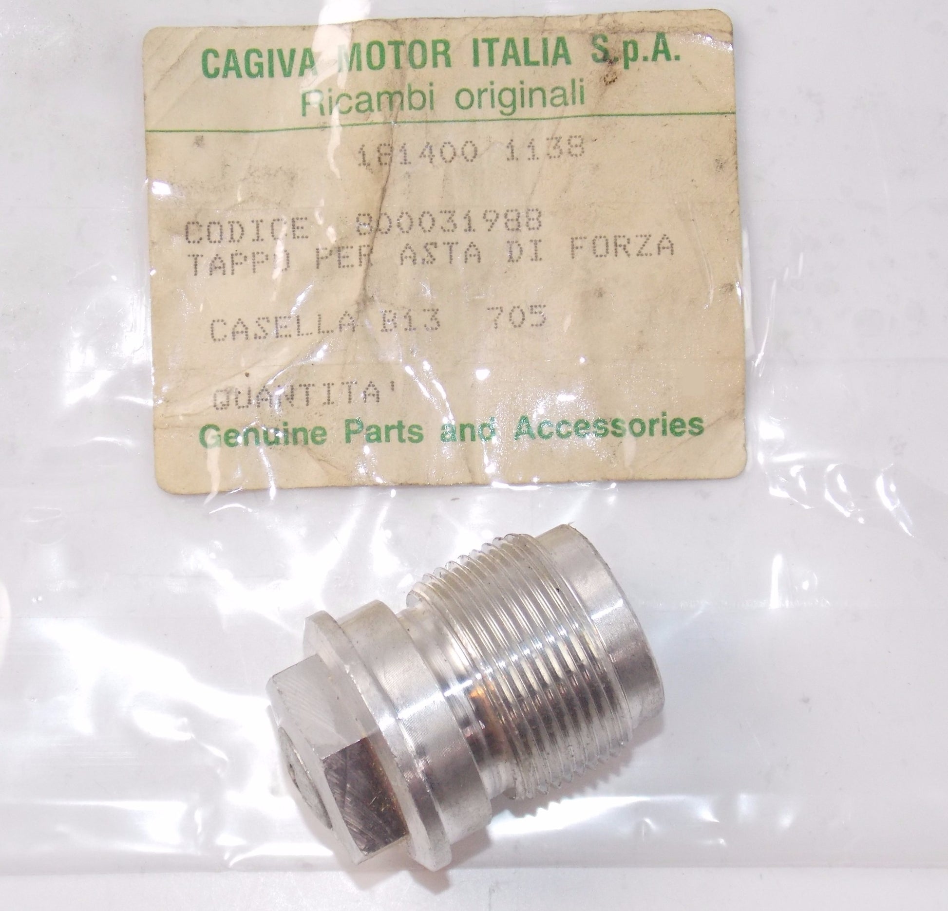 NOS OEM CAGIVA SST 125 19 FORCE CAP 800031988 - MotoRaider