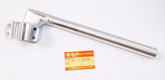 NOS OEM SUZUKI 82-83 GS750S GS1000S GS1100S CHROME RH HANDLEBAR 56111-49310 - MotoRaider