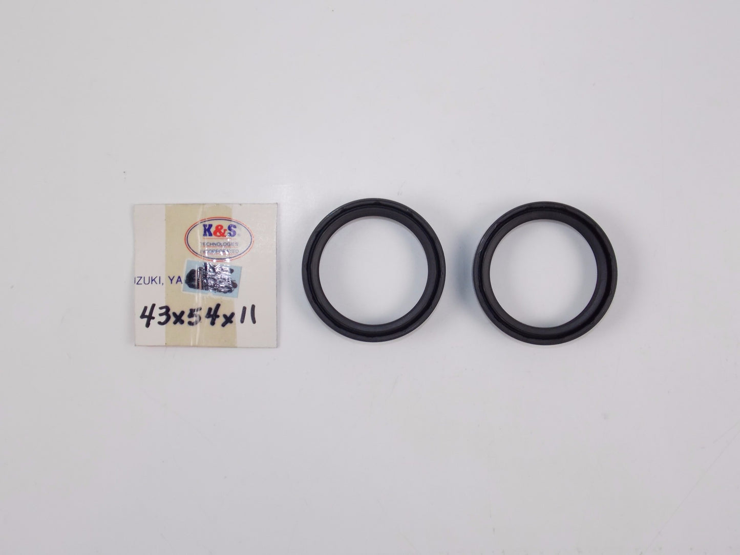 K&S FRONT FORK SEAL SET 43x54x11 43mm 54mm 11mm HONDA SUZUKI YAMAHA - MotoRaider