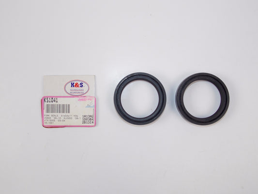 K&S FRONT FORK SEAL SET 41x54x11 HARLEY HONDA KAWAWAKI SUZUKI YAMAHA 16-1041 - MotoRaider