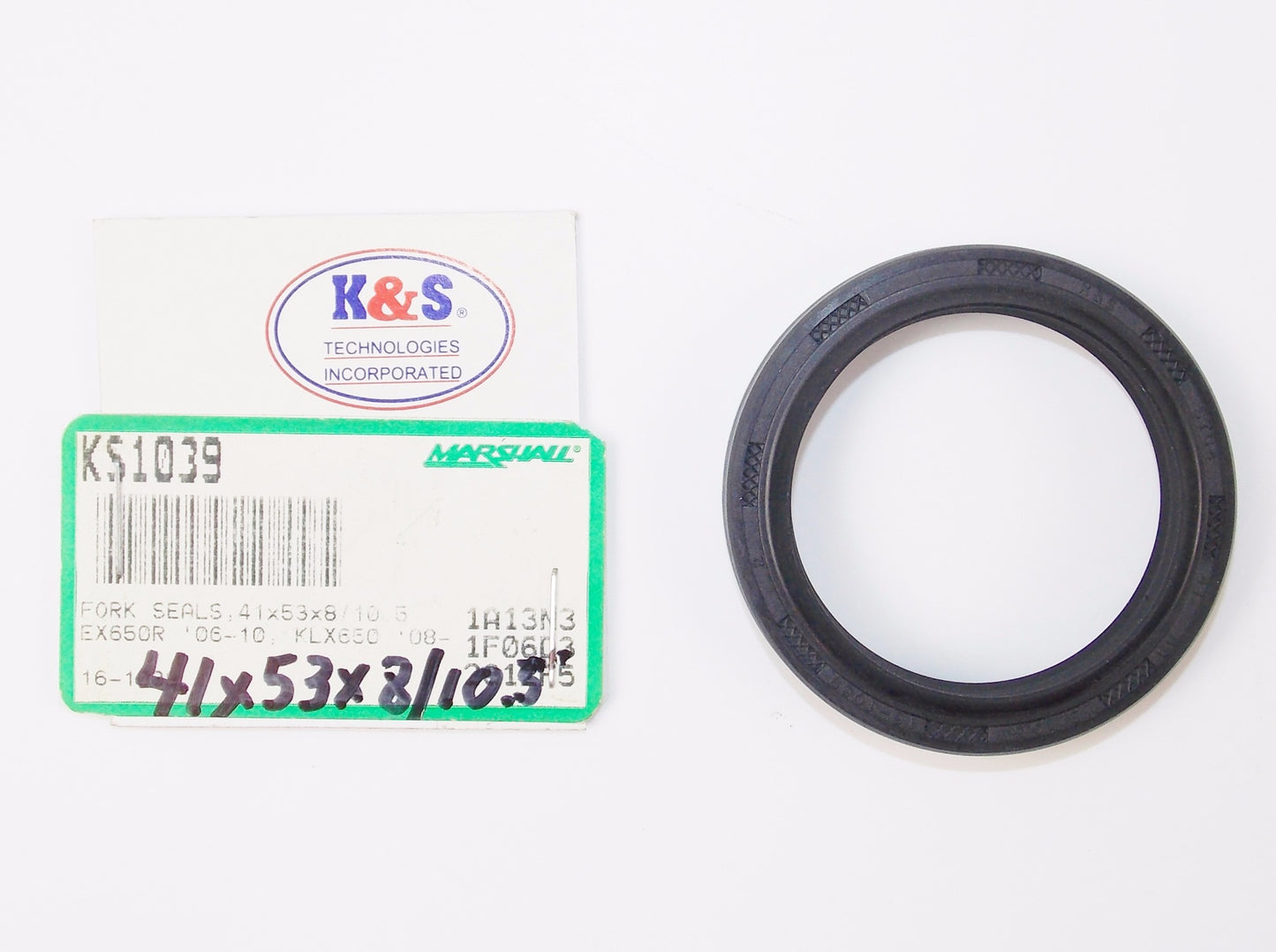 K&S FORK OIL SEAL 41x53x8/10.5 HONDA KAWASAKI SUZUKI YAMAHA 16-1039 - MotoRaider