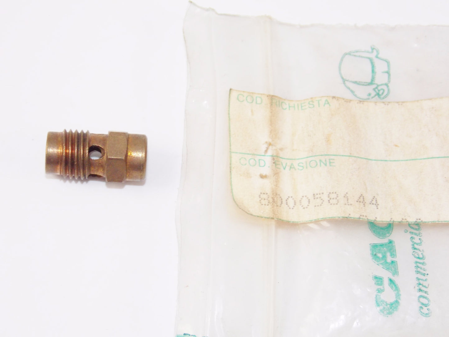 OEM CAGIVA FRECCIA WMX HUSQVARNA WR125/250 DELLORTO CARBURETOR NOZZLE 800058144 - MotoRaider