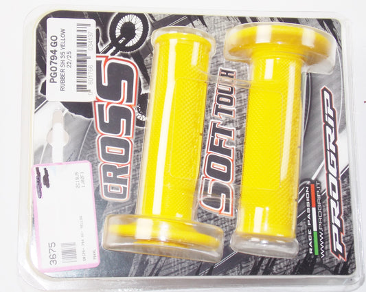 PROGRIP GP0794 GO CROSS SOFT TOUCH MX RUBBER SH 35 YELLOW GRIPS 22-25 - MotoRaider