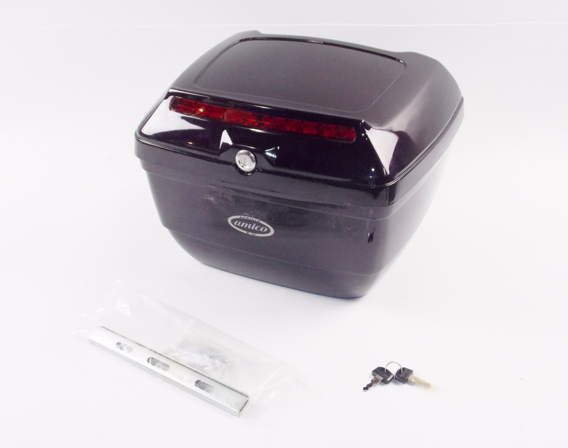 SCOOTER MOPED PURPLE APRILIA REAR TOP CASE HOLDER LUGGAGE WITH KEY 13.5x13.5x10 - MotoRaider