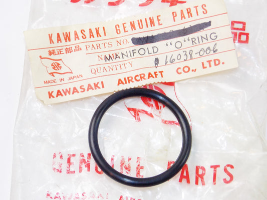 NOS OEM KAWASAKI 1966-69 W1 W1SS W2SS W2TT CARBURETOR O-RING MANIFOLD #16038-006 - MotoRaider