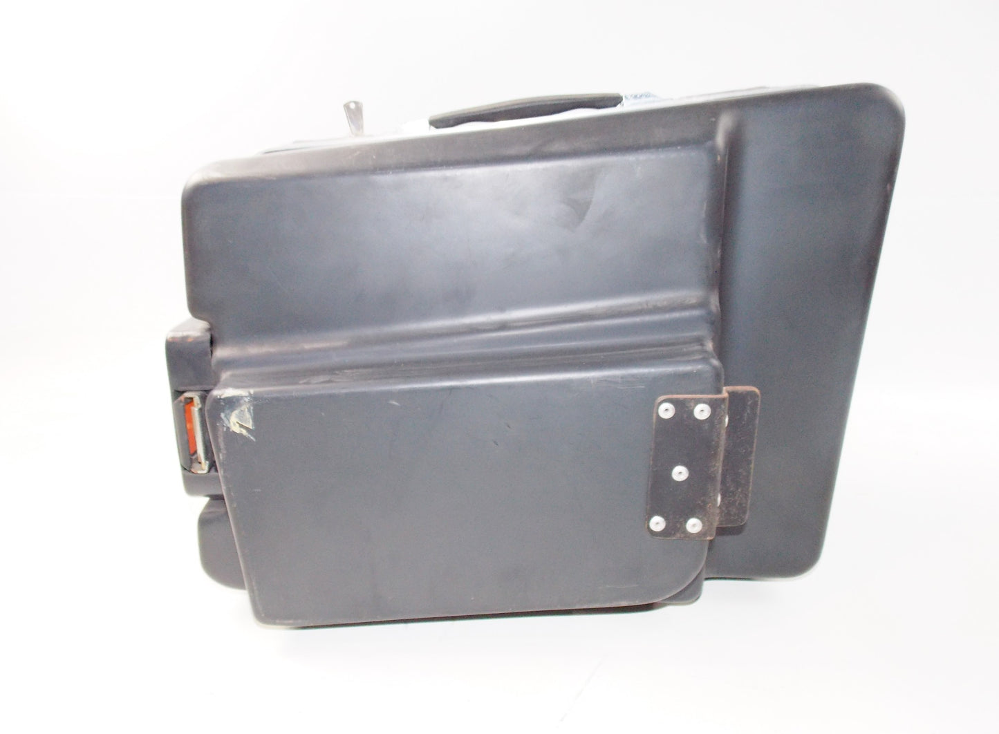 1980's BLACK REAR LEFT RIGHT SIDE CASE HARD BAG MOTORCYCLE LUGGAGE SUZUKI HONDA - MotoRaider