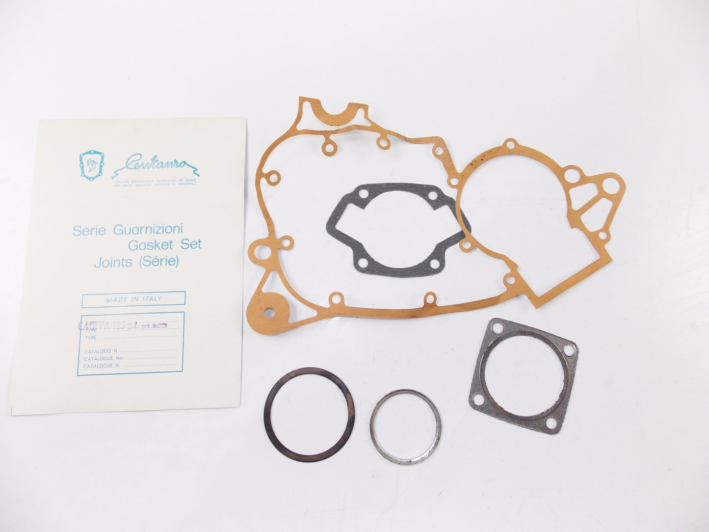 NOS CENTAURO CRANKCASE GASKET SET CAGIVA 125 u.t - MotoRaider