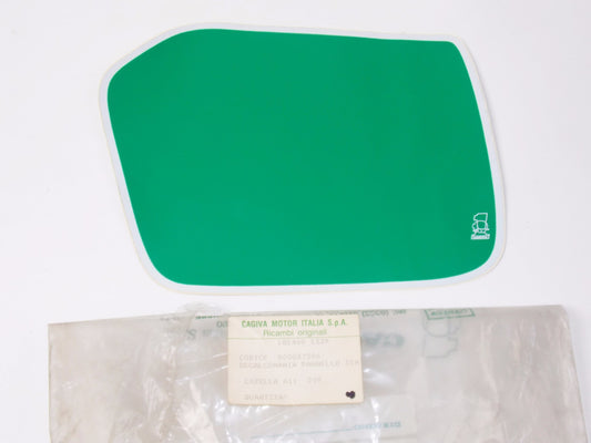 NOS OEM CAGIVA WMX 250/1 LEFT SIDE NUMBER PLATE PANEL GREEN STICKER 800037506 - MotoRaider