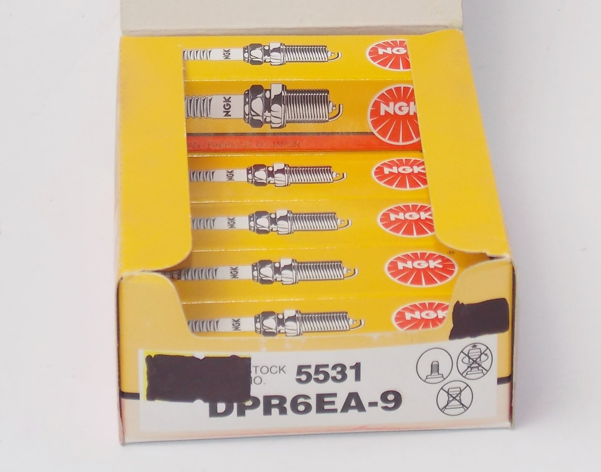 NOS NGK 5531 BOX OF 6 SPARK PLUG HONDA SHADOW SUZUKI VZ1600 KAWASAKI DPR6EA-9 - MotoRaider