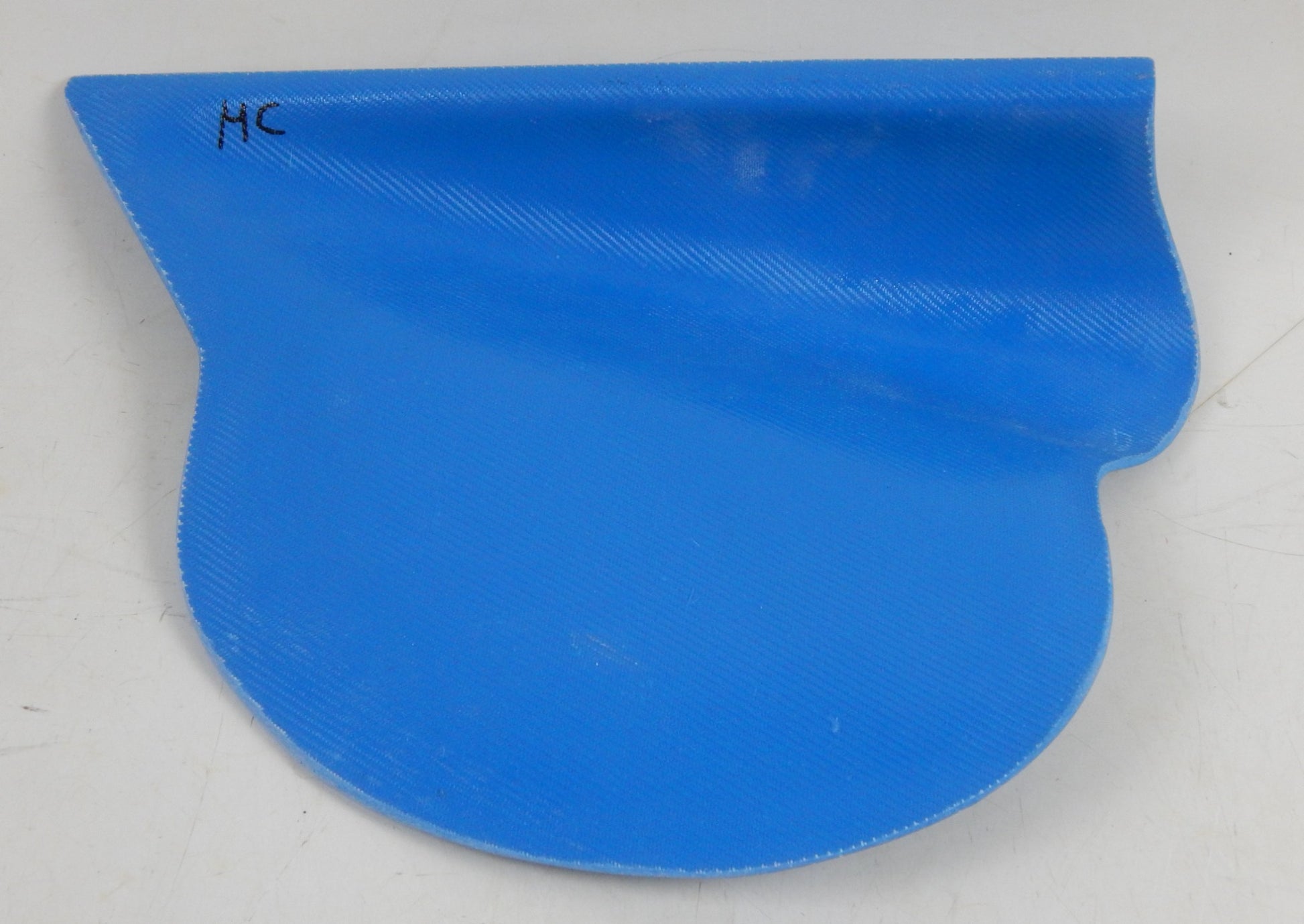 1971-76 KTM PENTON MC 125-175-250-360 FRAME FIBERGLASS RH SIDE PANEL PLATE BLUE - MotoRaider