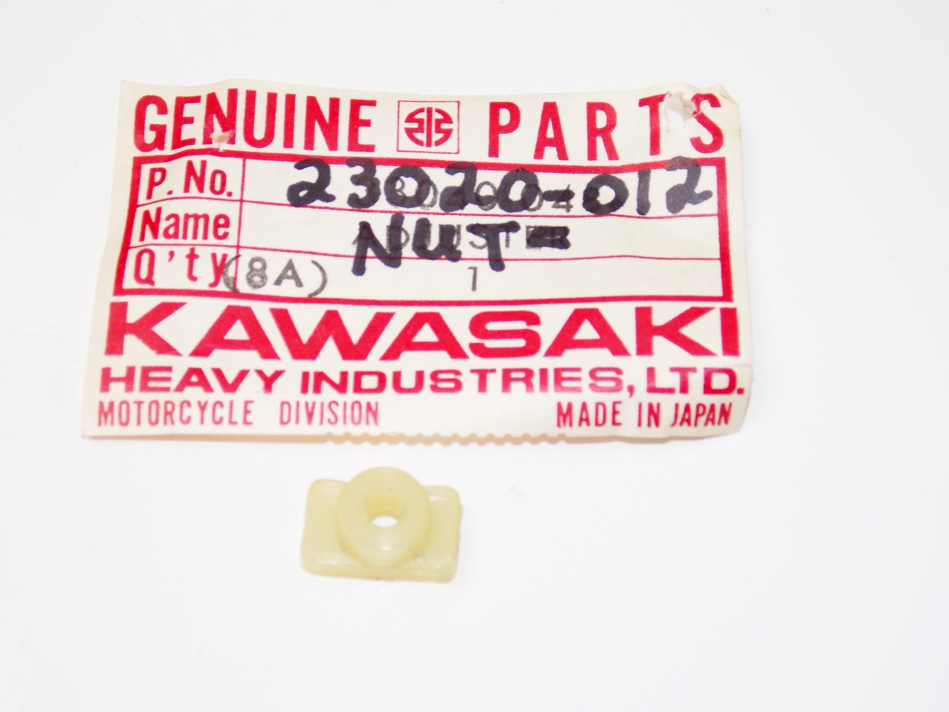 NOS OEM KAWASAKI 69-2001 G3SS/TR G5 KE125 KL250 HEADLIGHT NUT ADJUST 23020-012 - MotoRaider