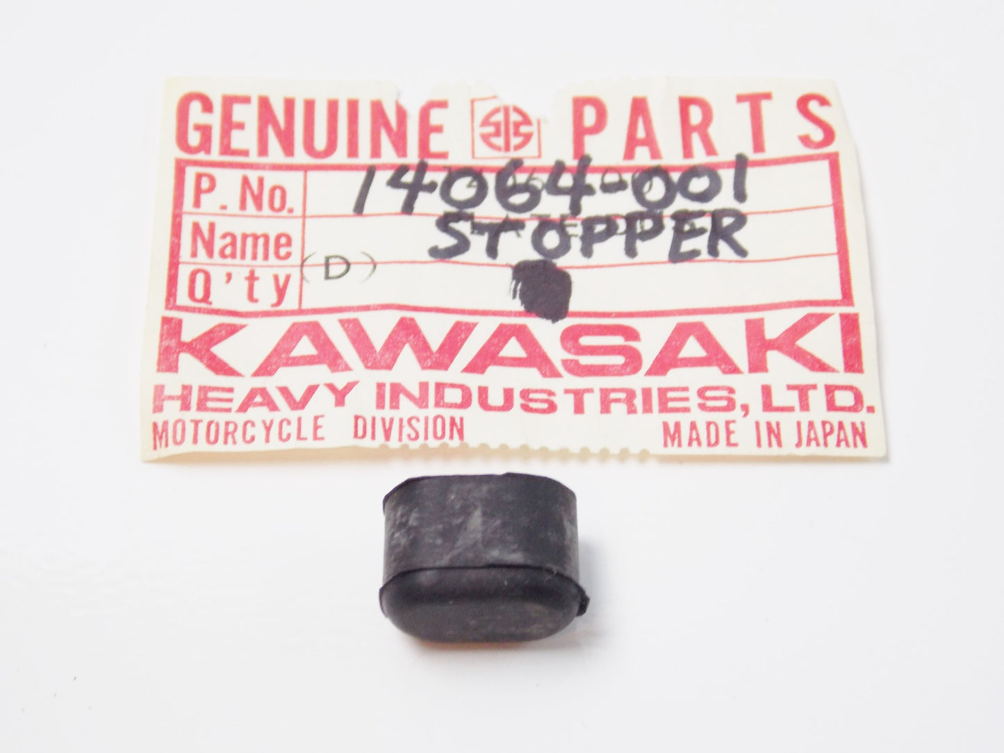 NOS OEM KAWASAKI 70-75 F5 F6 F7 F8 F81M F9 STOPPER CARBURETOR 14064-001 - MotoRaider